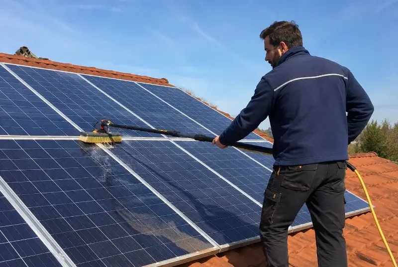 Nettoyage et entretien de panneaux solaires à Lourmarin