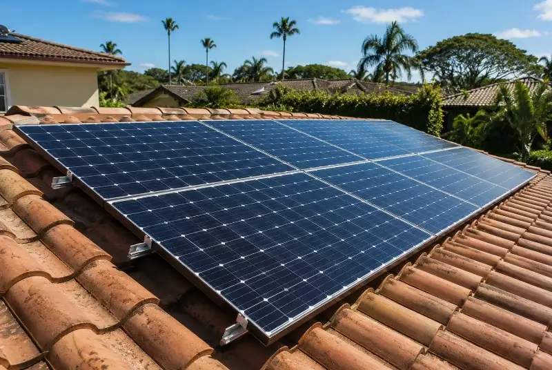 Installation de panneaux solaires à Lourmarin